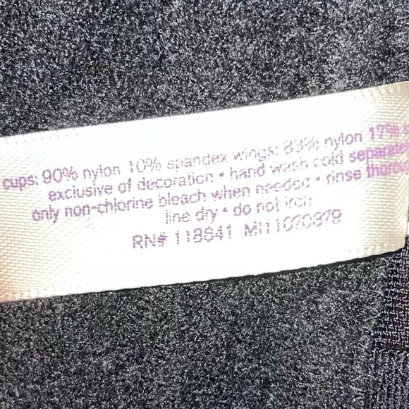 Cacique Bra Plunge Underwire Lace Festival Full Coverage Mesh Back Double Strap - Picture 6 of 10